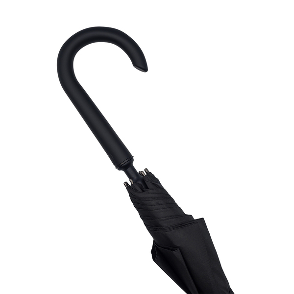 Parasol Lugano, czarny z nadrukiem logo c