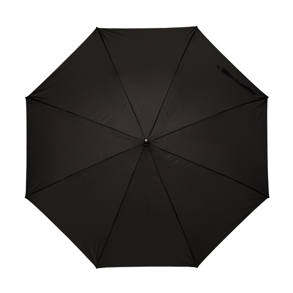 Parasol Lugano, czarny z nadrukiem logo d