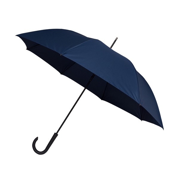 Parasol Lugano, granatowy z nadrukiem logo - zdjęcie produktu