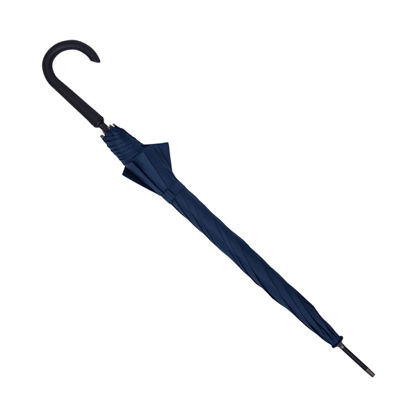 Parasol Lugano, granatowy z nadrukiem logo b