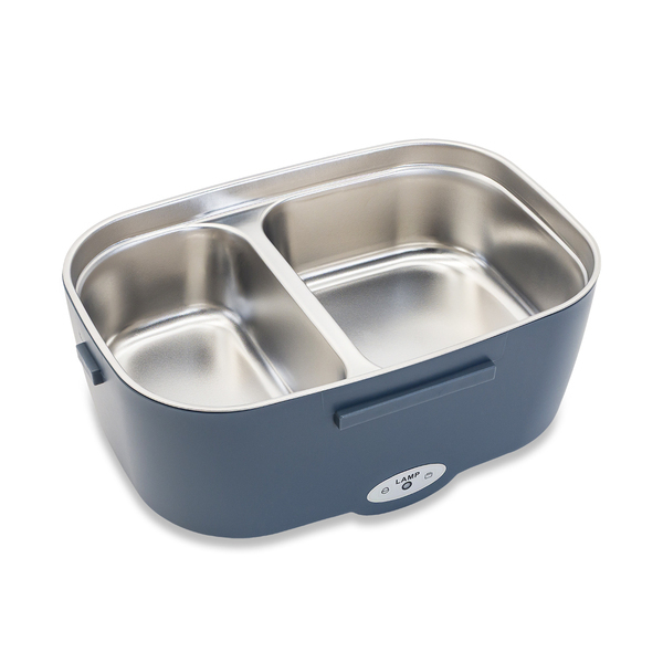 Lunch box z podgrzewaczem Heatmate, czarny z nadrukiem logo a