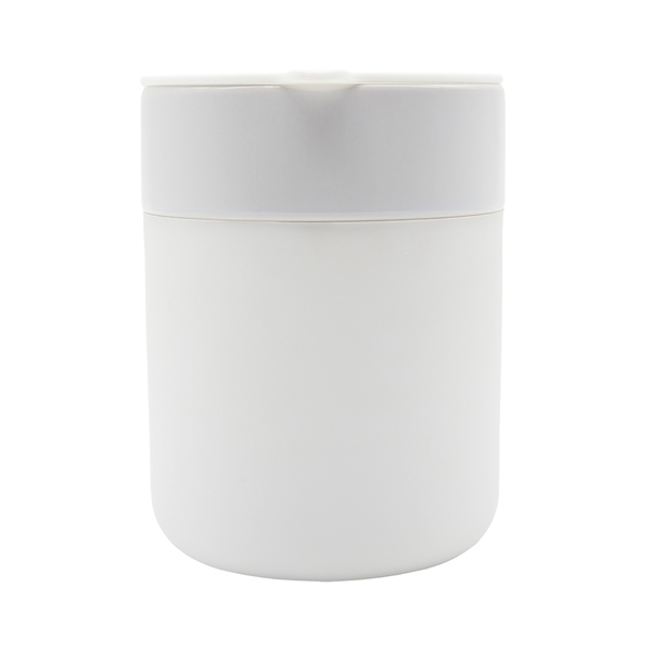Kubek ceramiczny Caldo 370 ml, biały z nadrukiem logo a