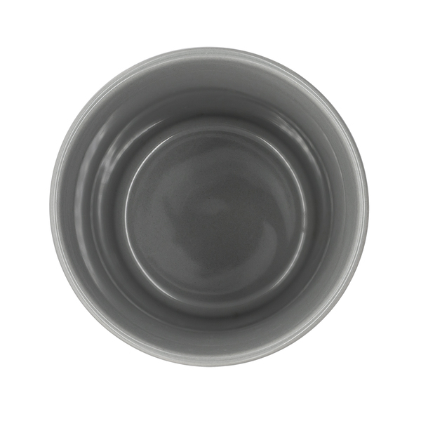 Kubek ceramiczny Caldo 370 ml, szary z nadrukiem logo b