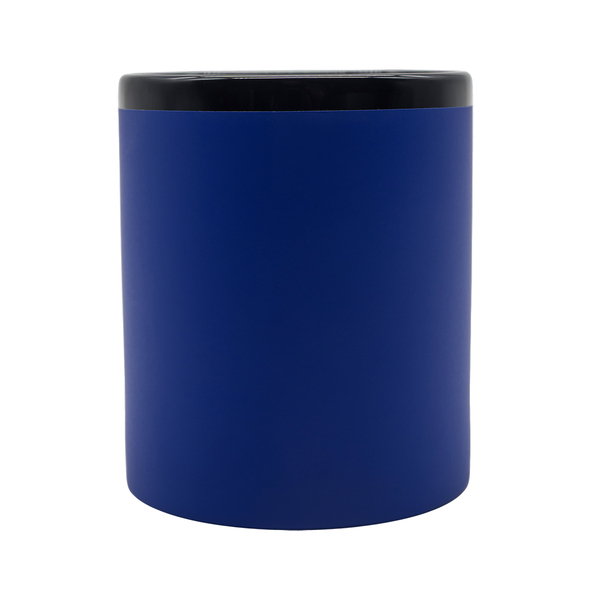 Kubek ceramiczny Velluto 350 ml, niebieski z nadrukiem logo a