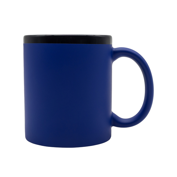 Kubek ceramiczny Velluto 350 ml, niebieski