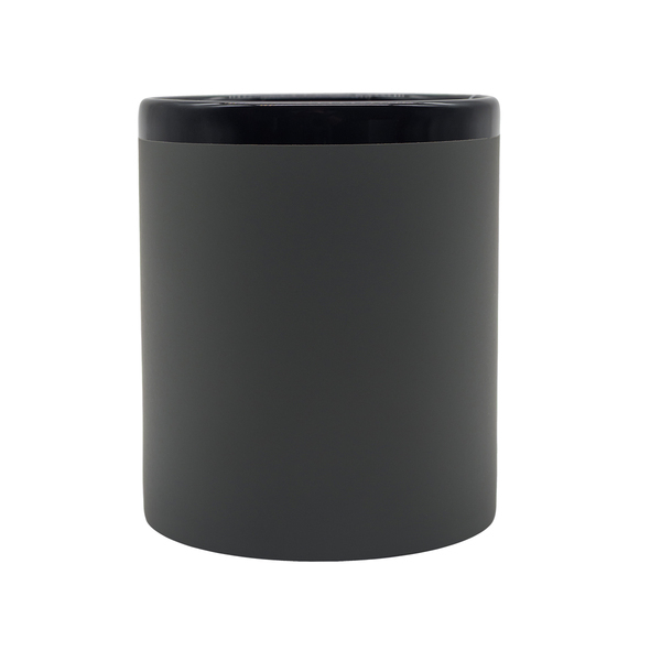 Kubek ceramiczny Velluto 350 ml, szary z nadrukiem logo a