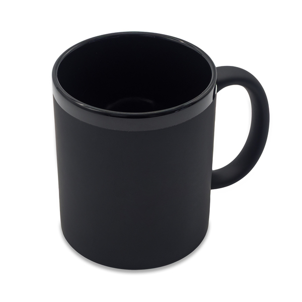 Kubek ceramiczny Velluto 350 ml, czarny