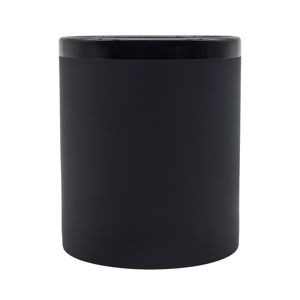 Kubek ceramiczny Velluto 350 ml, czarny z nadrukiem logo a