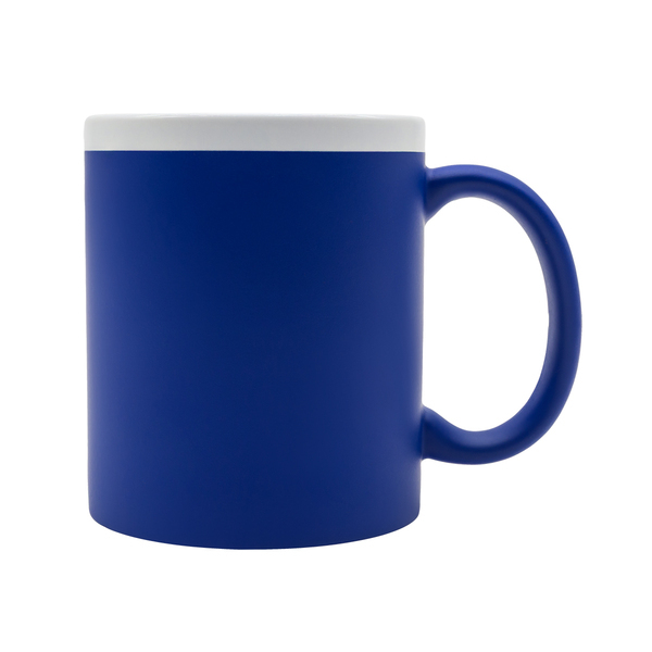 Kubek ceramiczny Velutti 350 ml, niebieski