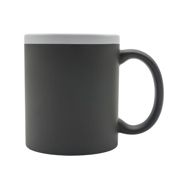 Kubek ceramiczny Velutti 350 ml, szary