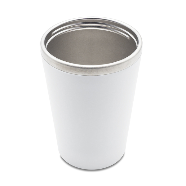 Kubek termiczny Andre 350 ml, biały z nadrukiem logo d