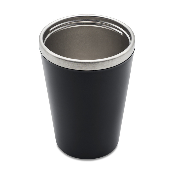 Kubek termiczny Andre 350 ml, czarny z nadrukiem logo c