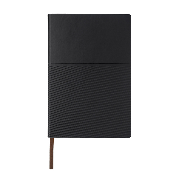 Notes Horizon, czarny z nadrukiem logo