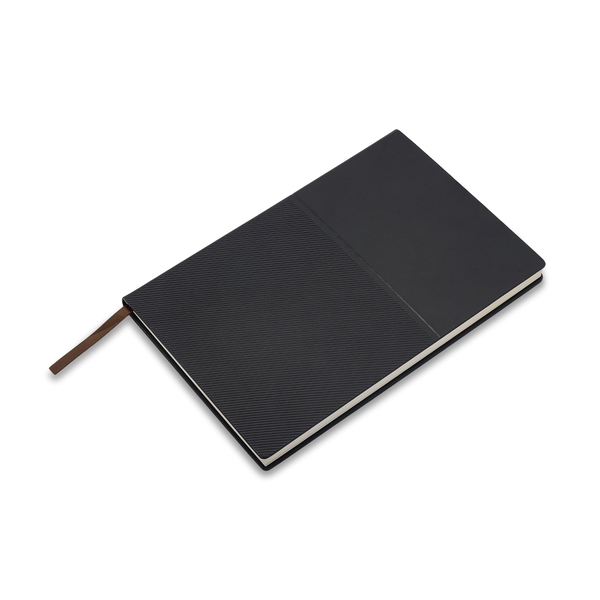 Notes Horizon, czarny z nadrukiem logo b