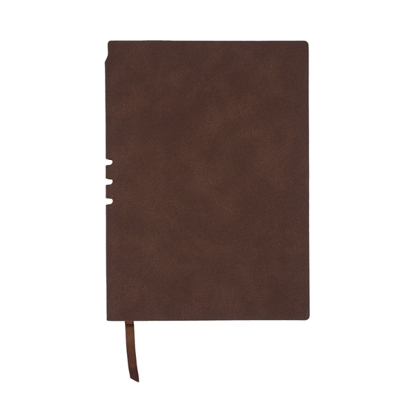 Notes Nest , brązowy z nadrukiem logo