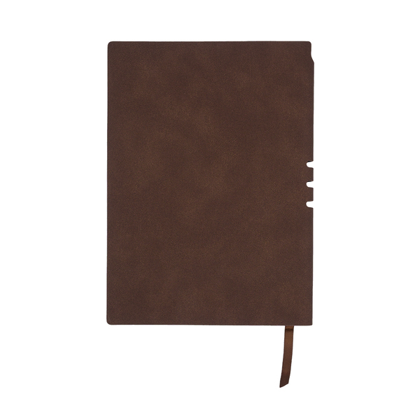 Notes Nest , brązowy z nadrukiem logo a