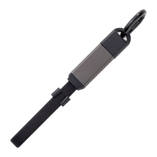 Zestaw upominkowy z kablem USB 2w1 Davos, czarny z nadrukiem logo f