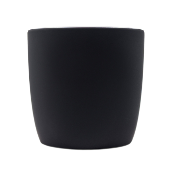 Kubek ceramiczny Esla 345 ml, biały z nadrukiem logo b