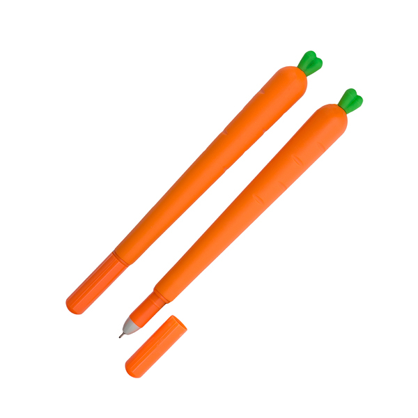 Długopis żelowy Carrot, pomarańczowy z nadrukiem logo