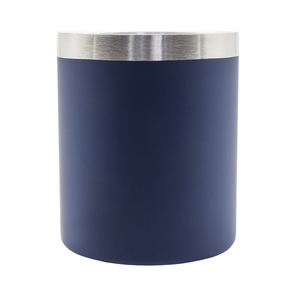 Kubek stalowy Magaro 300 ml, granatowy z nadrukiem logo b