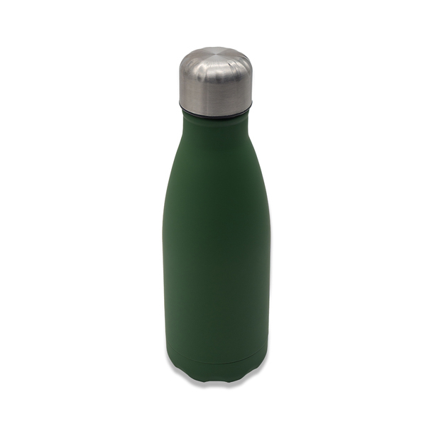 Butelka stalowa Madison 500 ml, ciemny zielony z nadrukiem logo a