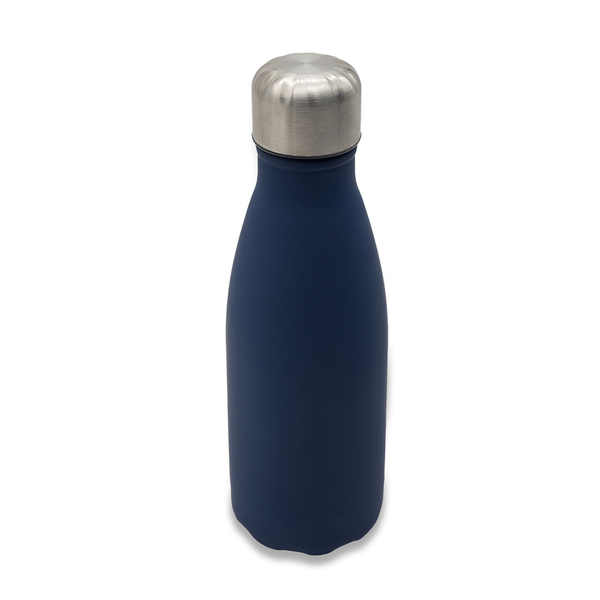 Butelka stalowa Madison 500 ml, granatowy z nadrukiem logo a