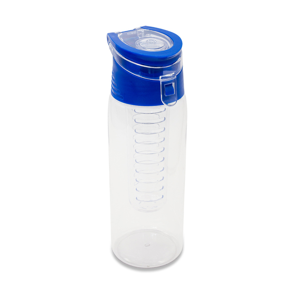 Bidon Fruvita 700ml, niebieski z nadrukiem logo a