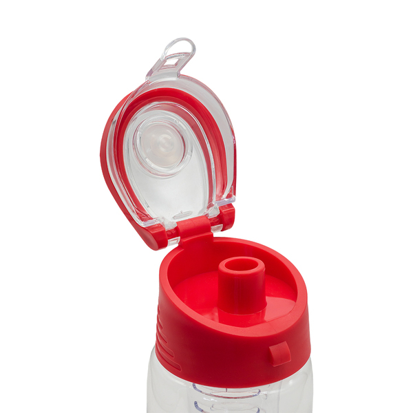 Bidon Fruvita 700ml, czerwony z nadrukiem logo c