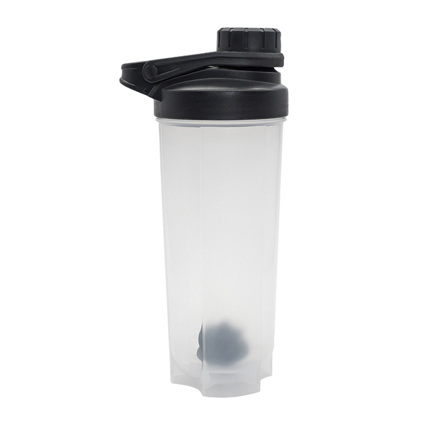 Shaker SmoothMix 700 ml, czarny z nadrukiem logo