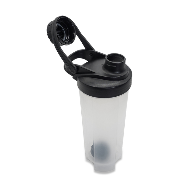 Shaker SmoothMix 700 ml, czarny z nadrukiem logo c