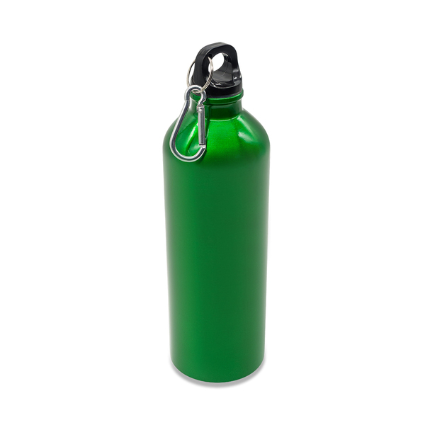 Bidon stalowy Camino 800 ml, zielony z nadrukiem logo a
