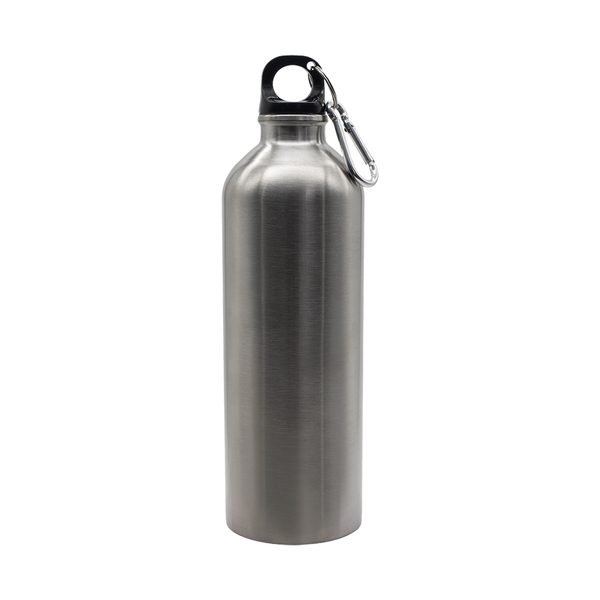 Bidon stalowy Camino 800 ml, srebrny z nadrukiem logo - zdjęcie produktu