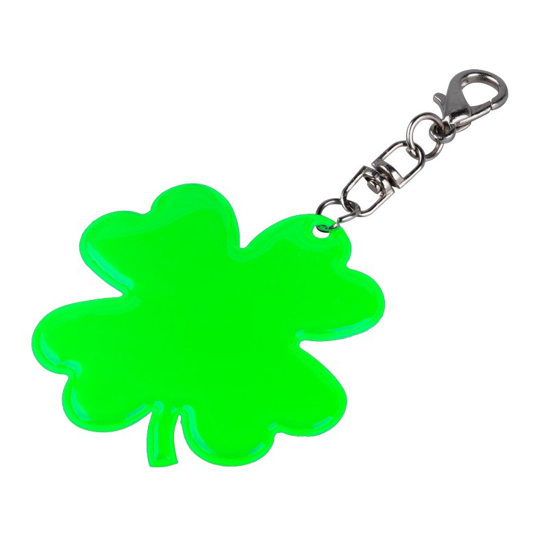 Brelok Lucky Clover, zielony z nadrukiem logo - zdjęcie produktu
