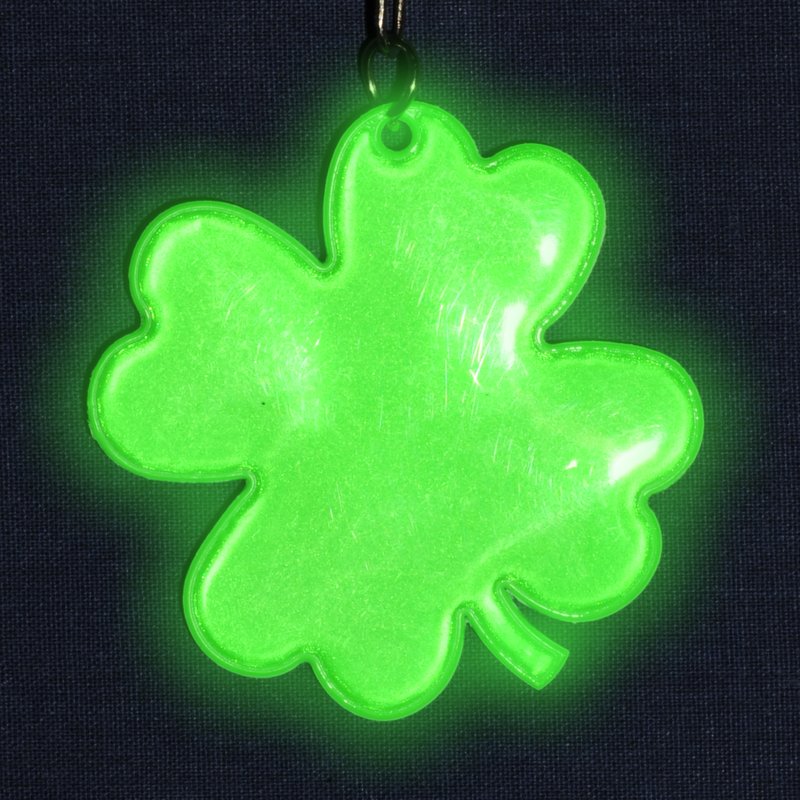Brelok Lucky Clover, zielony z nadrukiem logo c