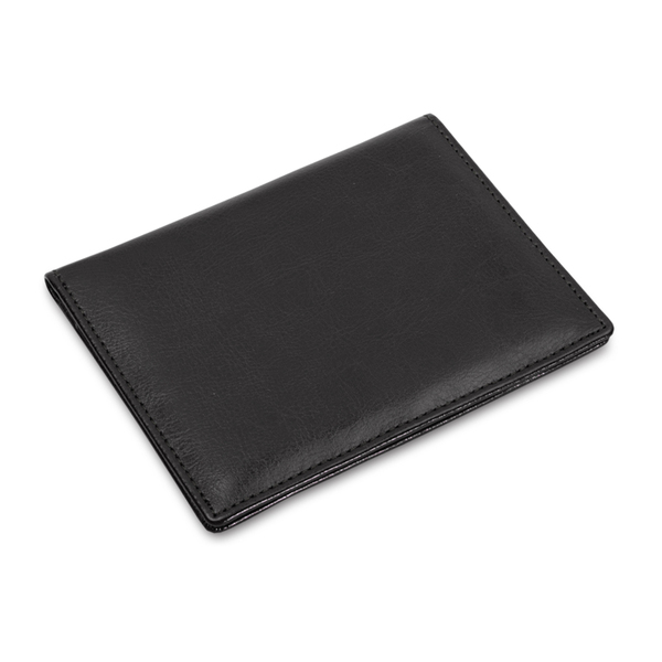 Etui na dokumenty Classic, czarny z nadrukiem logo a