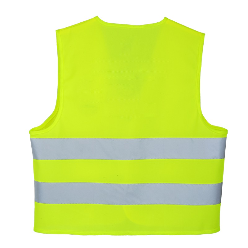 Dziecięca kamizelka odblaskowa, żółty z nadrukiem logo a