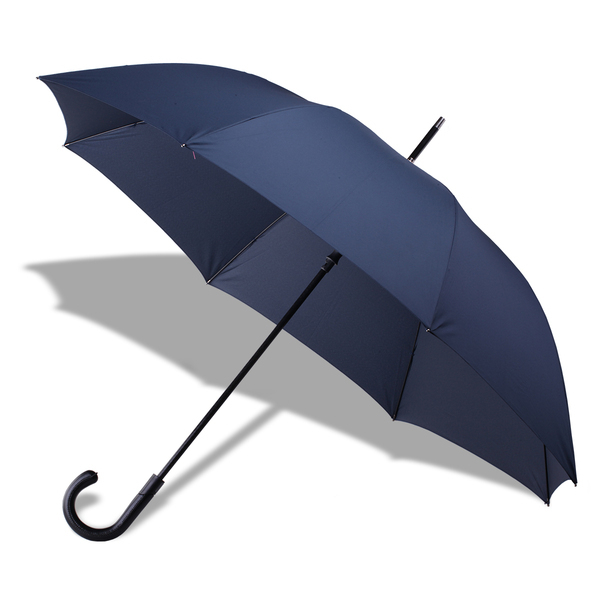Elegancki parasol Lausanne, niebieski z nadrukiem logo - zdjęcie produktu
