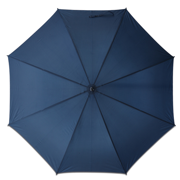 Elegancki parasol Lausanne, niebieski z nadrukiem logo a