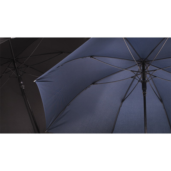 Elegancki parasol Lausanne, niebieski z nadrukiem logo e