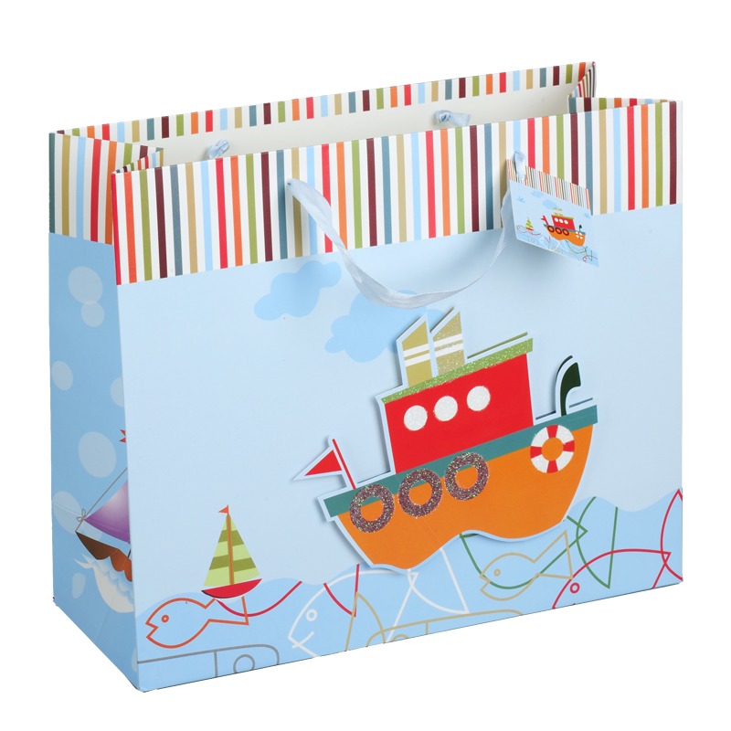 Torba na prezenty Ship, mix z nadrukiem logo - zdjęcie produktu