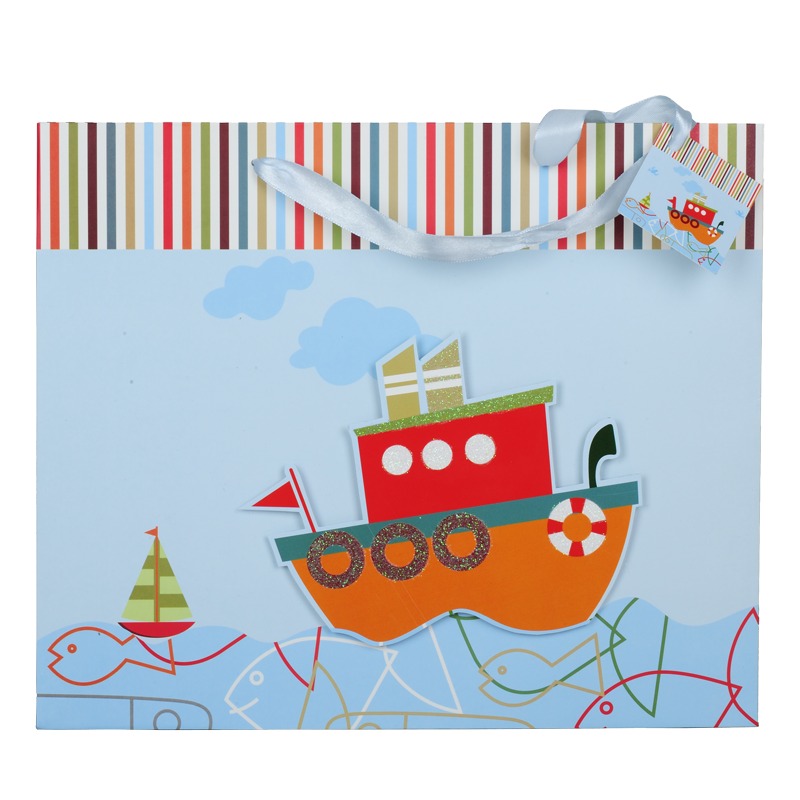 Torba na prezenty Ship, mix z nadrukiem logo a