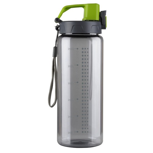 Bidon Feelsogood 700 ml, zielony/szary z nadrukiem logo a