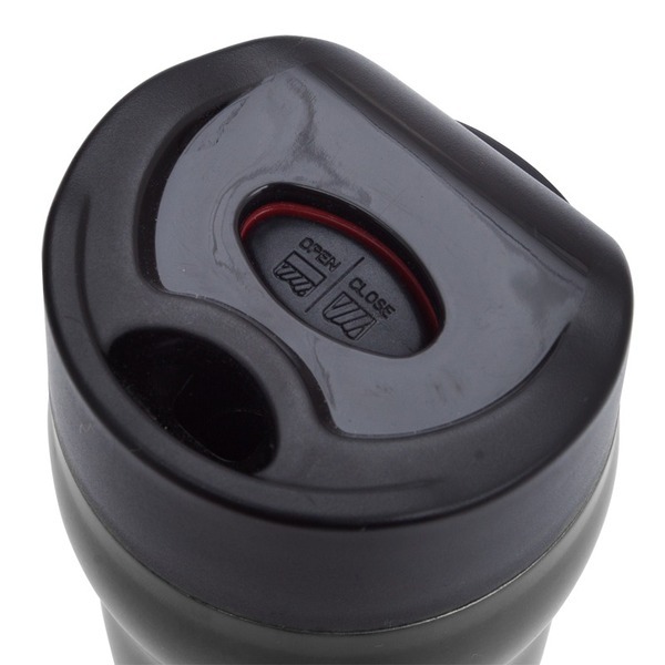 Kubek termiczny Edmonton 270 ml, grafitowy z nadrukiem logo c
