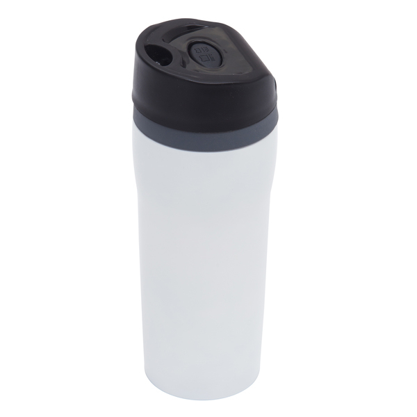 Kubek termiczny Winnipeg 350 ml, biały z nadrukiem logo d