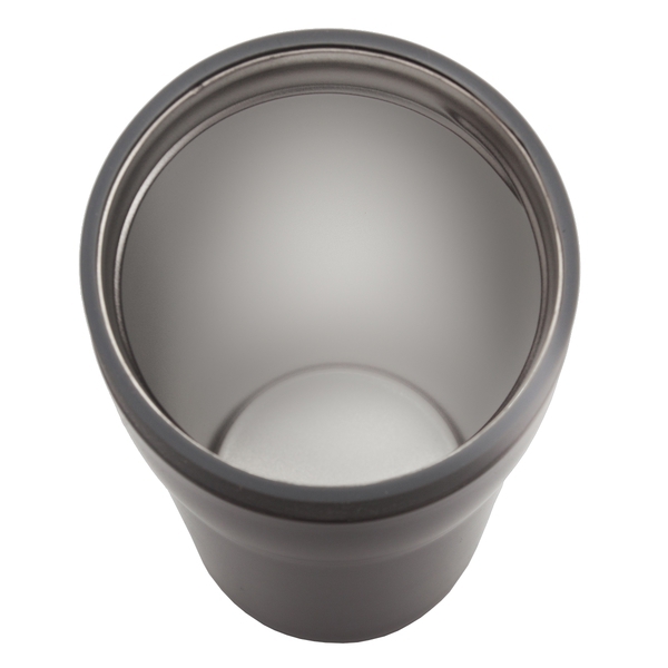 Kubek termiczny Winnipeg 350 ml, grafitowy z nadrukiem logo a