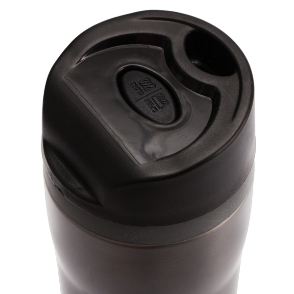 Kubek termiczny Winnipeg 350 ml, grafitowy z nadrukiem logo b