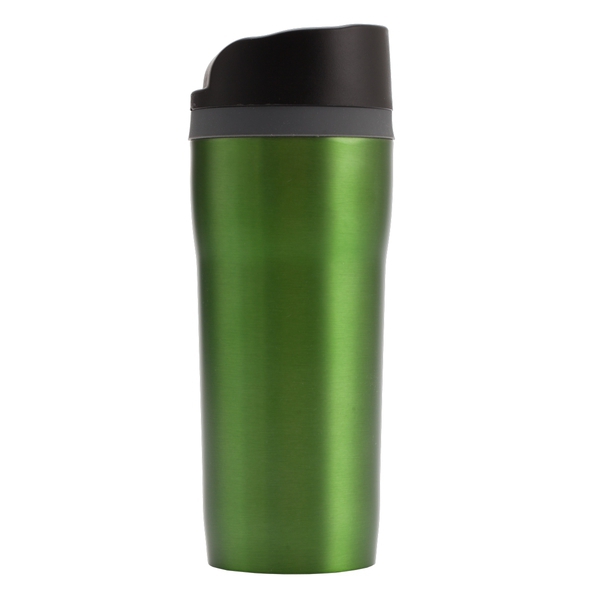 Kubek termiczny Winnipeg 350 ml, zielony z nadrukiem logo c