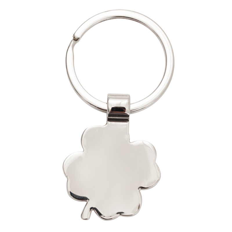 Brelok Clover Luck, zielony/srebrny z grawerem logo d