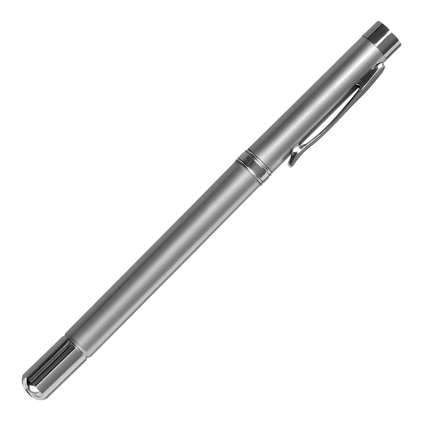 Długopis 4-funkcyjny Pointer ze wskaźnikiem laserowym, srebrny z grawerem logo d