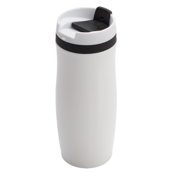 Kubek termiczny Viki 390 ml, czarny/biały